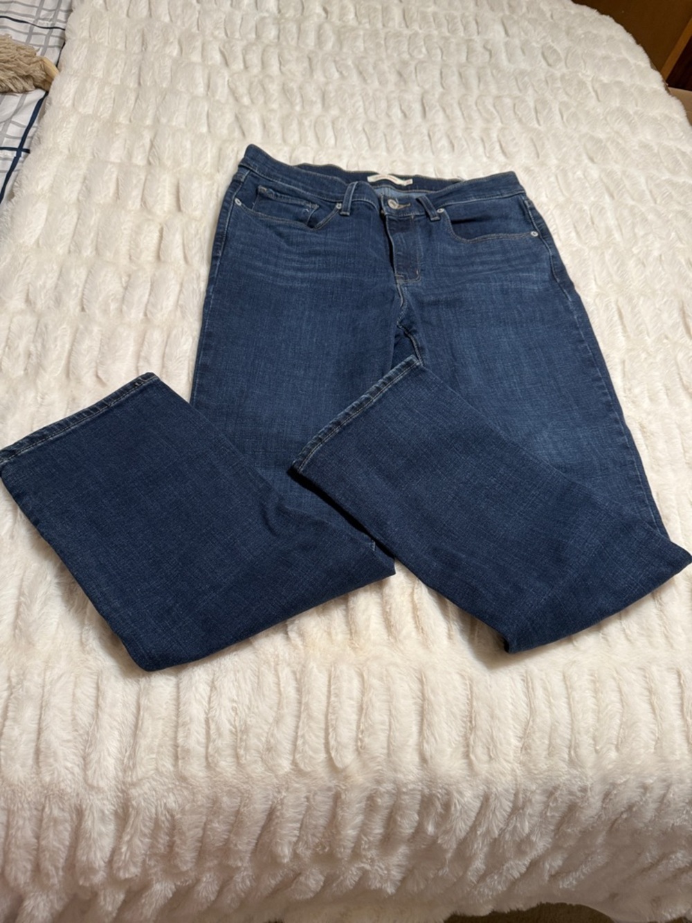 Levi's Navy Straight-Leg Women's Jeans